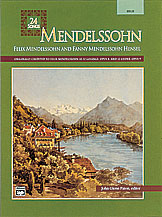 24 Songs-Mendelssohn-High Vocal Solo & Collections sheet music cover Thumbnail